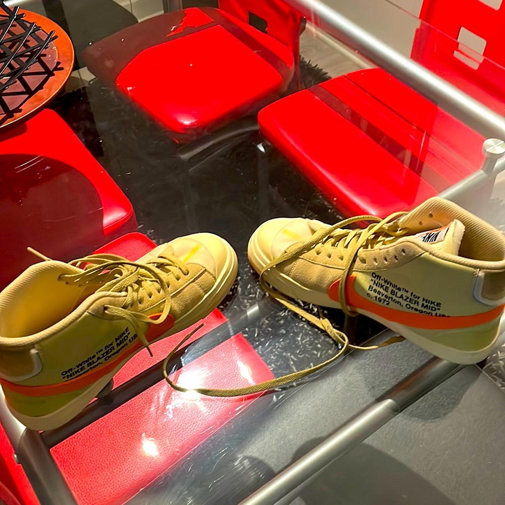 Off white Nike blazer mid